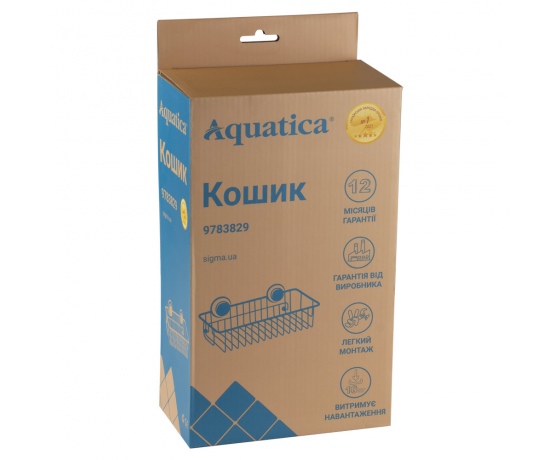 Фото 7 - Корзина на вакуумных присосках s38 244×145×83мм AQUATICA (9783829)