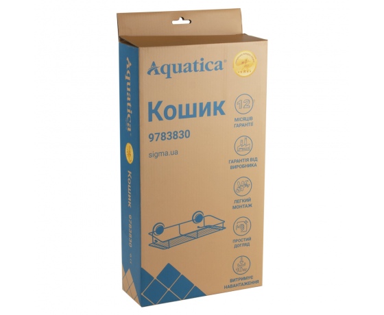 Фото 7 - Корзина на вакуумных присосках s38 354×175×87мм AQUATICA (9783830)