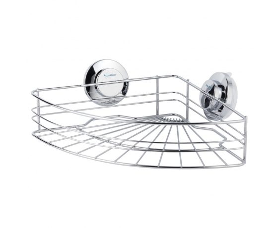 Фото 4 - Корзина на вакуумных присосках угловая s38 294×210×90мм AQUATICA (9783831)