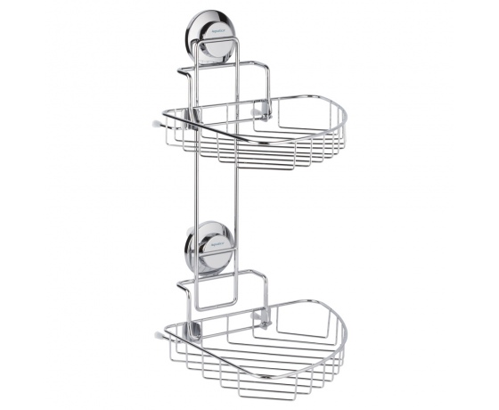 Фото 3 - Корзина на вакуумных присосках двойная s38 212×252×373мм AQUATICA (9783832)