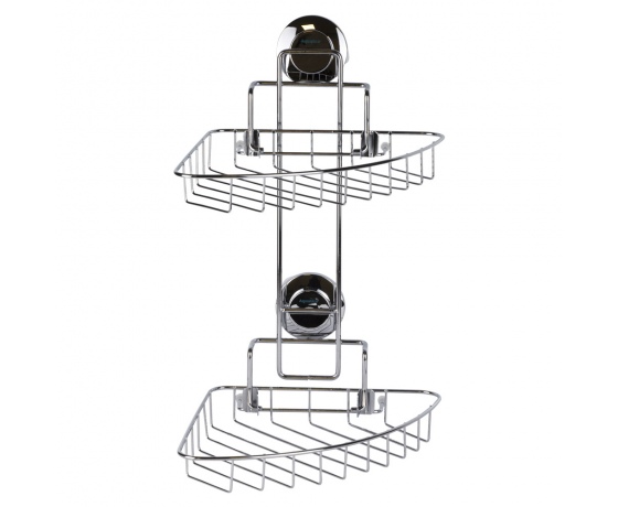 Фото 4 - Корзина на вакуумных присосках двойная s38 212×252×373мм AQUATICA (9783832)