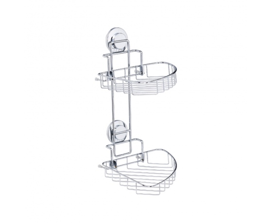 Фото 2 - Корзина на вакуумных присосках двойная s38 212×252×373мм AQUATICA (9783832)