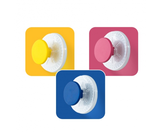 Фото 2 - Крючки на вакуумных присосках s42 Ø40×40мм цветные (6шт) AQUATICA (9784281)