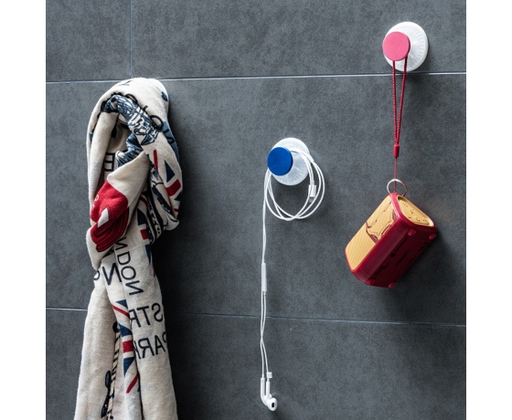 Фото 4 - Крючки на вакуумных присосках s42 Ø40×40мм черный/белый (6шт) AQUATICA (9784282)