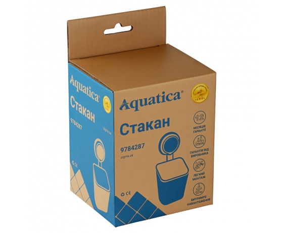 Фото 7 - Стакан на вакуумной присоске s42 94×92×195мм AQUATICA (9784287)