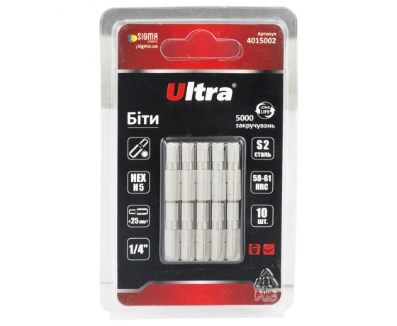 Фото 2 - Биты HEX 5×25мм ¼