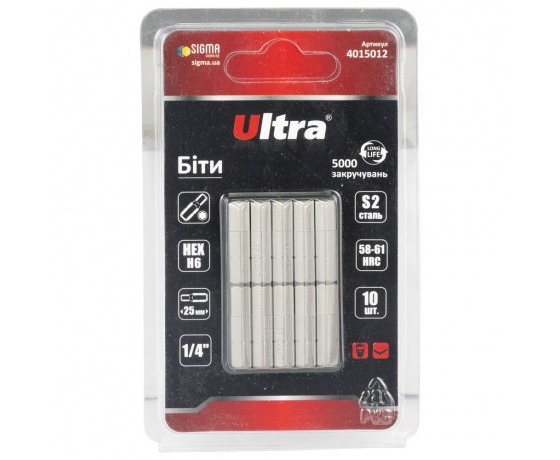 Фото 2 - Биты HEX 6×25мм ¼