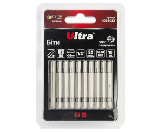 Фото 2 - Биты HEX 4×50мм ¼