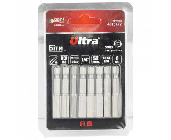 Фото 2 - Биты HEX 8×50мм ¼