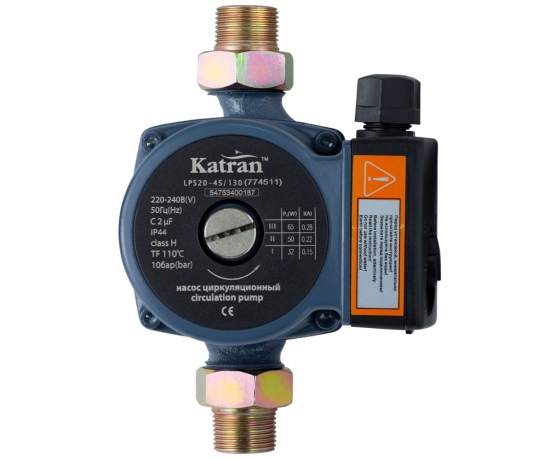 Фото 3 - Насос циркуляционный 65Вт Hmax 4м Qmax 63л/мин Ø1