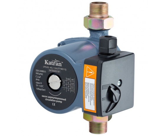 Фото 2 - Насос циркуляционный 65Вт Hmax 4м Qmax 63л/мин Ø1