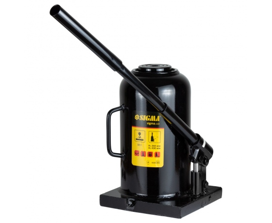 Фото 3 - Домкрат гидравлический бутылочный 32т H 260-430мм SIGMA (6101301)