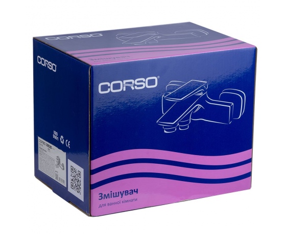 Фото 5 - Смеситель BOLSENA Ø35 для ванны литой CORSO CB-1C137C (9614200)