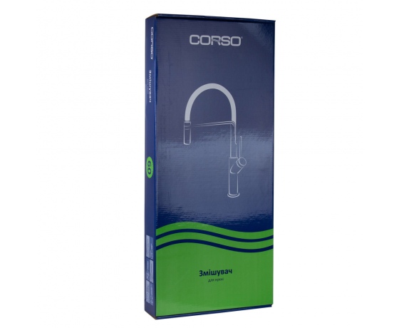 Фото 6 - Смеситель ADDA Ø35 для кухни излив силиконовый синий на гайке CORSO 9635100 (EB-4B519C)