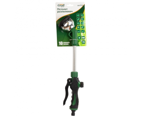 Фото 7 - Пистолет-распылитель 10 режимов с удлинителем 400мм (металлический) GRAD (5012135)