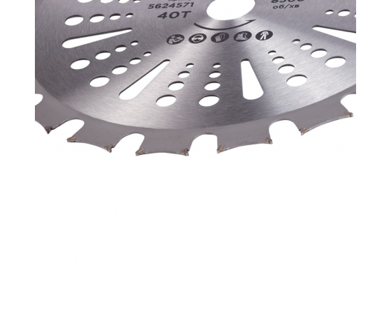 Фото 6 - Диск для триммера с твердосплавными напайками Ø255×25.4мм 40Т двусторонний SIGMA (5624571)