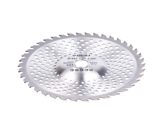 Фото 5 - Диск для триммера с твердосплавными напайками Ø255×25.4мм 40Т волнообразный SIGMA (5624621)