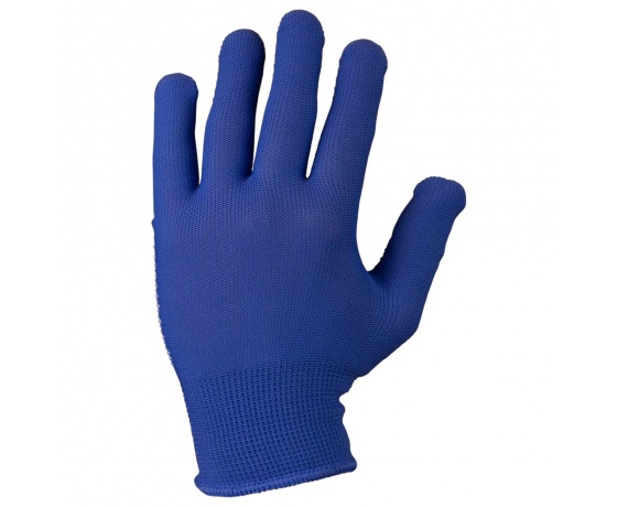 Фото 4 - Перчатки трикотажные с точечным ПВХ покрытием р8 Микроточка (синие) КРАТНО 12 парам SIGMA (9442881)