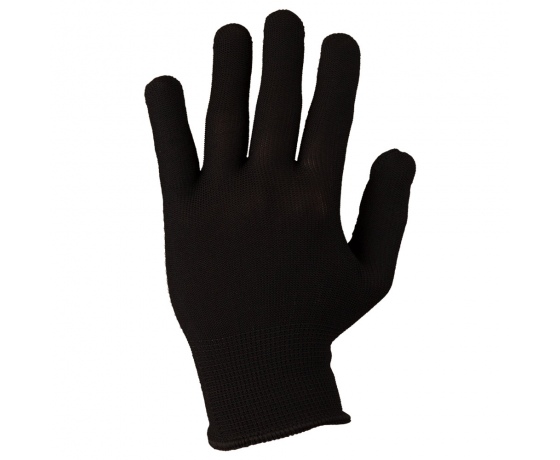 Фото 4 - Перчатки трикотажные с точечным ПВХ покрытием р8 Микроточка (чёрные) КРАТНО 12 парам SIGMA (9442941)