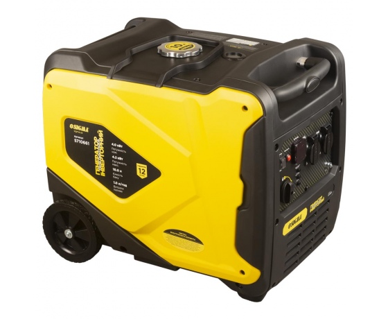 Фото 9 - Генератор инверторный бензиновый 220В 4.0/4.2кВт 50дБ 4-х тактный ручной запуск SIGMA (5710661)