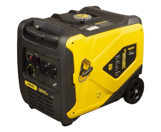 Фото 2 - Генератор инверторный бензиновый 220В 4.0/4.2кВт 50дБ 4-х тактный ручной запуск SIGMA (5710661)