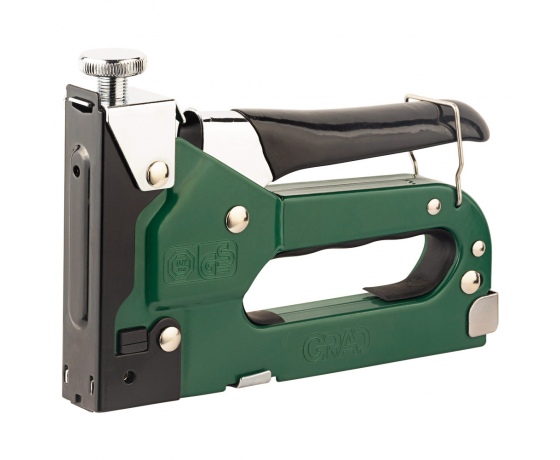 Фото 3 - Степлер с регулятором для скоб 4-14мм (зеленый) GRAD (2821115)