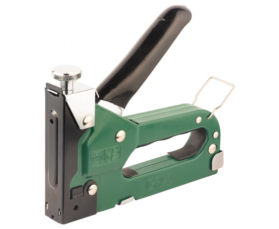 Фото 2 - Степлер с регулятором для скоб 4-14мм (зеленый) GRAD (2821115)