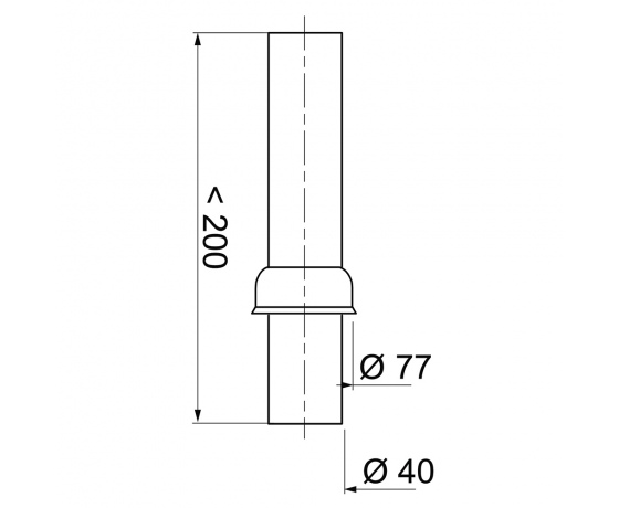 Фото 3 - Выпуск для сифона Ø40мм WIRQUIN (9549249)