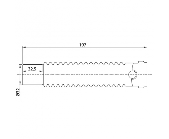 Фото 6 - Соединение гибкое Magiflex Ø32мм F-M 197мм WIRQUIN (9549355)