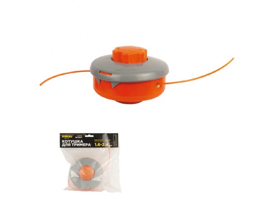 Фото 2 - Катушка для триммера полуавтоматическая M10×1.25 Ø1.6-2.4мм пластиковая кнопка SIGMA (5613521)