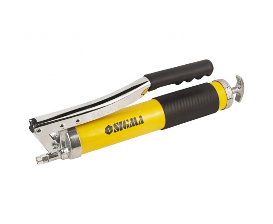 Фото 4 - Шприц-масленка рычажно-плунжерный (двухплунжерный) 600мл с гибким шлангом SIGMA (6300271)