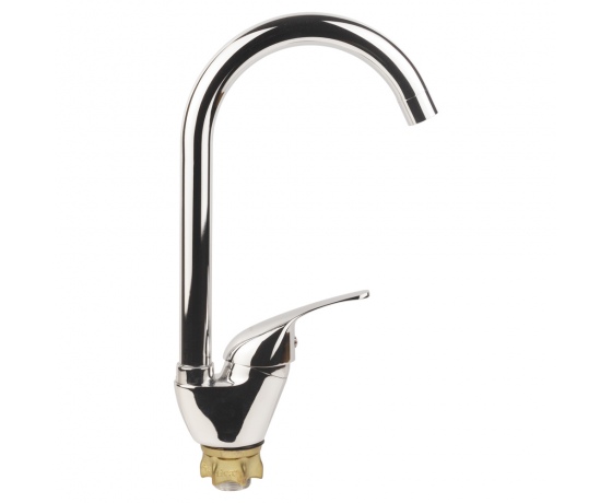 Фото 5 - Смеситель s55 Ø40 для кухни излив высокий ухо на гайке AQUATICA (9755100)