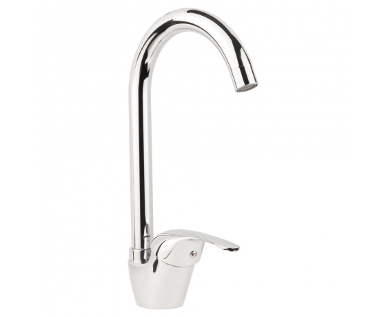 Фото 2 - Смеситель s55 Ø40 для кухни излив высокий ухо на гайке AQUATICA (9755100)