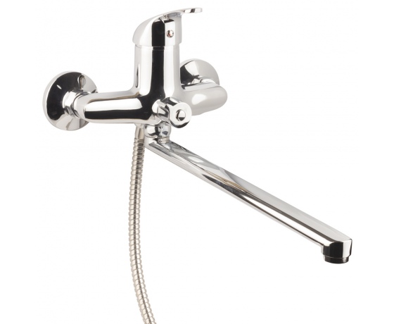 Фото 4 - Смеситель s55 Ø40 для ванны излив прямой 350мм дивертор встроенный картриджный AQUATICA (9755220)