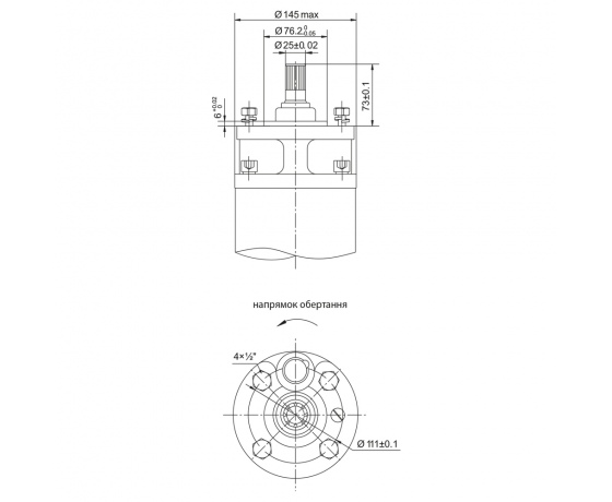 Фото 3 - Насос центробежный 380В 4кВт (из 3х частей) DONGYIN 6SP30-4 (7777213)