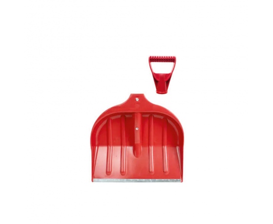 Фото 2 - Лопата для снега/зерна пластиковая с оцинкованной планкой Strong 490×495мм (цветная) GRAD (5049595)