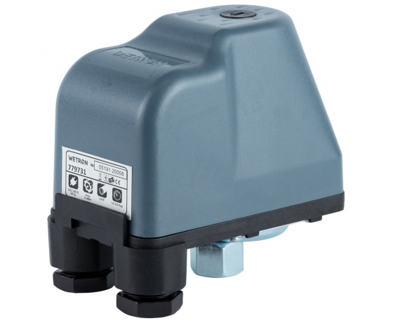 Фото 2 - Реле давления 1.1кВт 1.4-2.8 бар (гайка) WETRON SK-9C/1.5HP (779731)