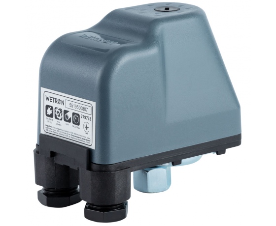 Фото 2 - Реле давления 2.2кВт 1.4-2.8 бар (гайка) WETRON SK-9C/3.0HP (779733)