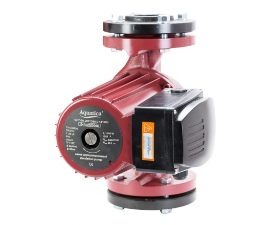 Фото 3 - Насос циркуляционный фланцевый 1.0кВт Hmax 10.3м Qmax 500л/мин DN65 300мм + присоединительный фланец AQUATICA (774159)