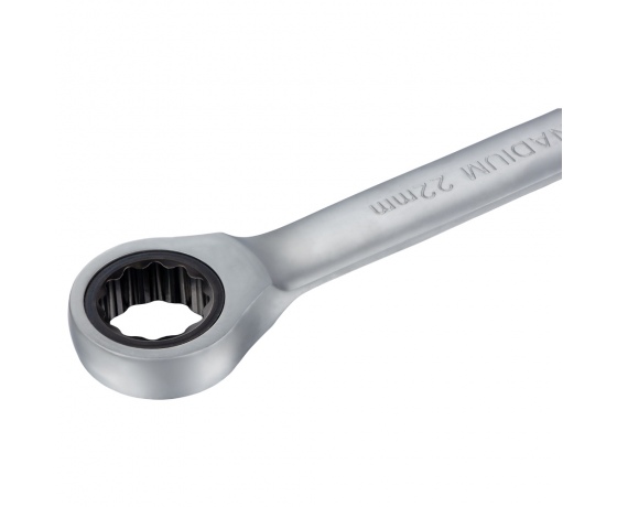 Фото 6 - Ключ рожково-накидной трещоточный 22мм CrV polished SIGMA (6022221)