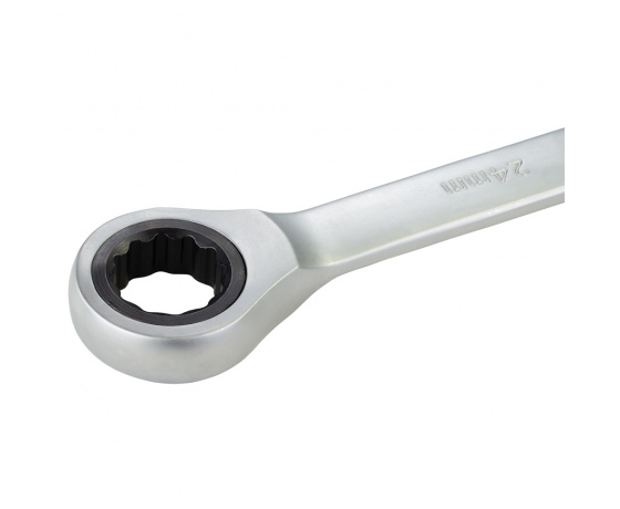 Фото 7 - Ключ рожково-накидной трещоточный 24мм CrV polished SIGMA (6022241)