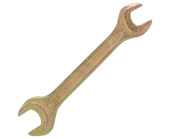 Фото 3 - Ключ рожковый 13×15мм желтый цинк SIGMA (6025151)