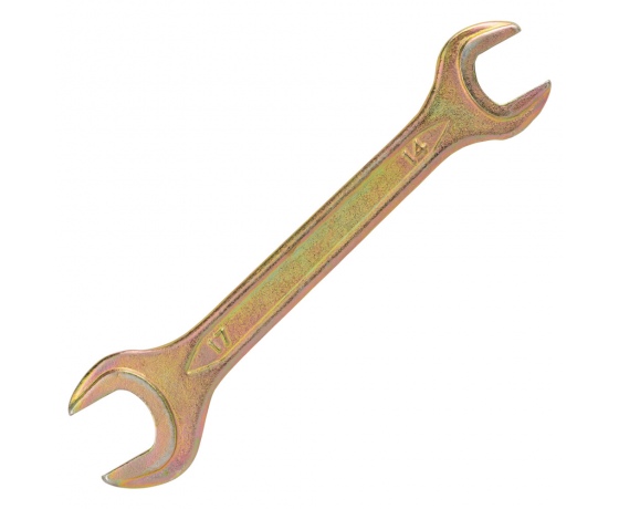 Фото 3 - Ключ рожковый 14×17мм желтый цинк SIGMA (6025171)