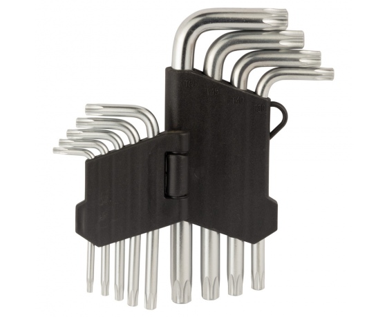 Фото 6 - Ключи TORX 9шт T10-T50 мм CrV (короткие с отверстием) SIGMA (4022211)