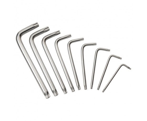 Фото 8 - Ключи TORX 9шт T10-T50 мм CrV (короткие с отверстием) SIGMA (4022211)