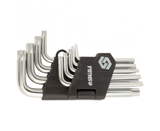 Фото 2 - Ключи TORX 9шт T10-T50 мм CrV (короткие с отверстием) SIGMA (4022211)