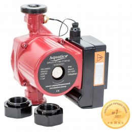 Насос циркуляционный с термодатчиком 65Вт Hmax 4м Qmax 63л/мин Ø1½