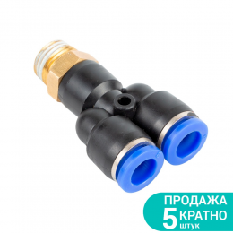Штуцер цанговый Y Ø12мм МТ 3/8