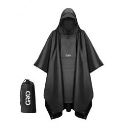 Плащ-пончо от дождя Invisible черный GRAD (9461955)