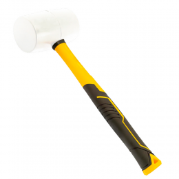 Киянка резиновая белая 225г фиберглассовая рукоятка SIGMA (4317281)